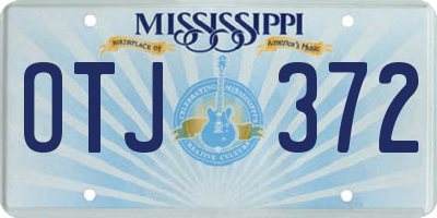 MS license plate OTJ372