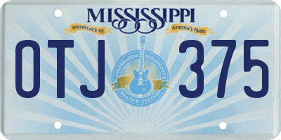 MS license plate OTJ375