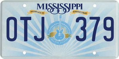 MS license plate OTJ379