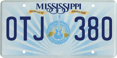 MS license plate OTJ380