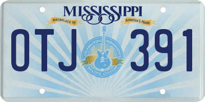 MS license plate OTJ391