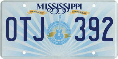 MS license plate OTJ392