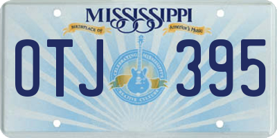 MS license plate OTJ395