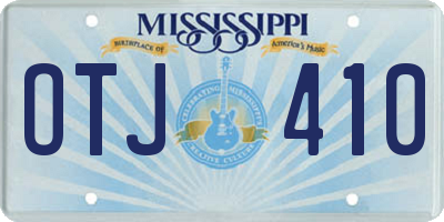MS license plate OTJ410
