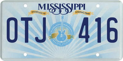 MS license plate OTJ416