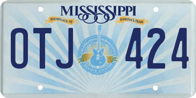 MS license plate OTJ424