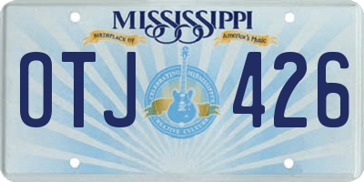 MS license plate OTJ426