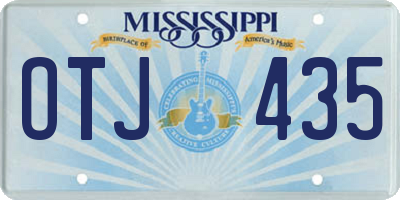 MS license plate OTJ435