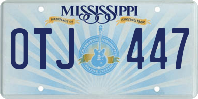 MS license plate OTJ447