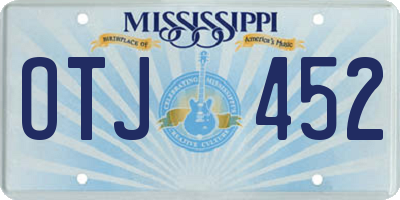 MS license plate OTJ452