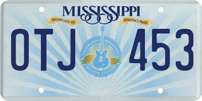 MS license plate OTJ453