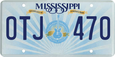 MS license plate OTJ470