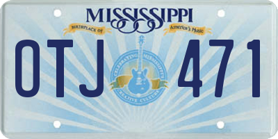 MS license plate OTJ471