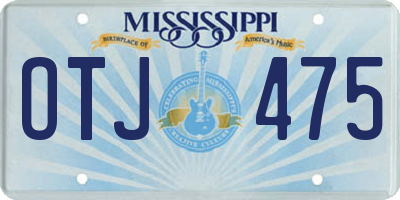 MS license plate OTJ475