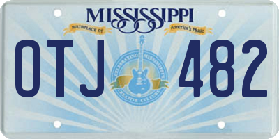 MS license plate OTJ482