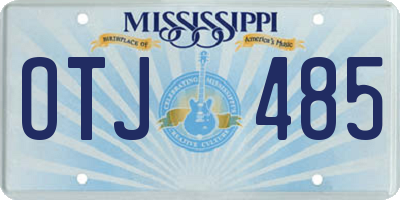 MS license plate OTJ485