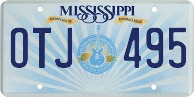 MS license plate OTJ495