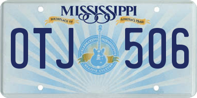 MS license plate OTJ506