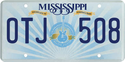 MS license plate OTJ508