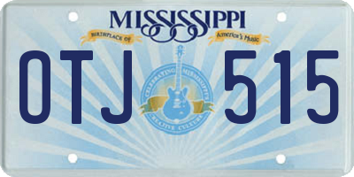 MS license plate OTJ515