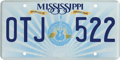 MS license plate OTJ522