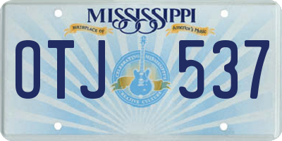 MS license plate OTJ537