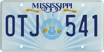 MS license plate OTJ541