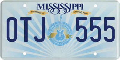 MS license plate OTJ555