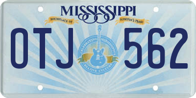 MS license plate OTJ562