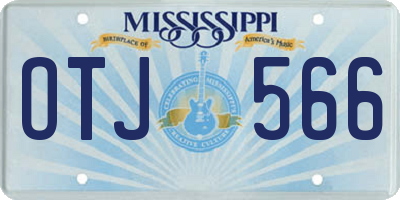 MS license plate OTJ566