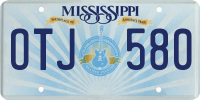 MS license plate OTJ580