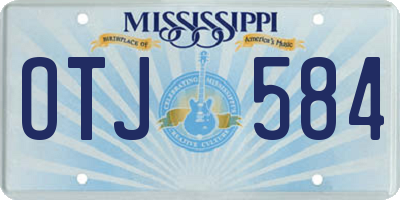 MS license plate OTJ584