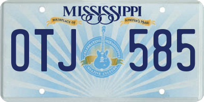 MS license plate OTJ585