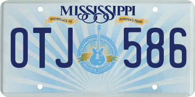 MS license plate OTJ586