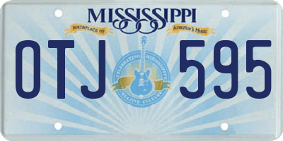 MS license plate OTJ595