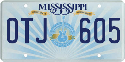 MS license plate OTJ605