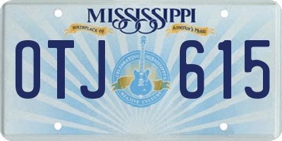 MS license plate OTJ615