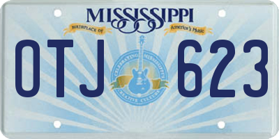 MS license plate OTJ623