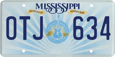 MS license plate OTJ634