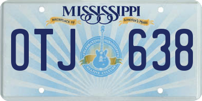 MS license plate OTJ638