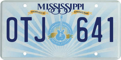 MS license plate OTJ641