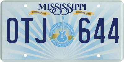MS license plate OTJ644