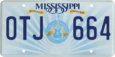 MS license plate OTJ664