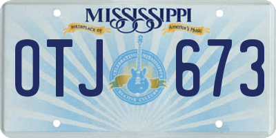 MS license plate OTJ673