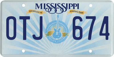 MS license plate OTJ674