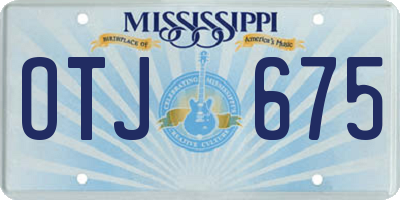 MS license plate OTJ675