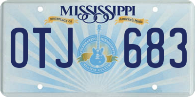 MS license plate OTJ683
