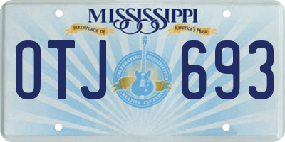 MS license plate OTJ693