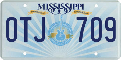 MS license plate OTJ709