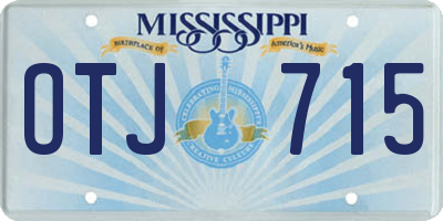 MS license plate OTJ715